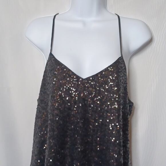 PEARL GEORGINA CHAPMAN of MARCHESA Sequin Dress. 10 - Picture 7 of 13